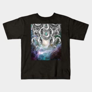 Octopus Squid Tentacles, Space Galaxy Kids T-Shirt